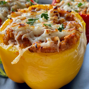 Stuffed Pepper with Ground Chicken