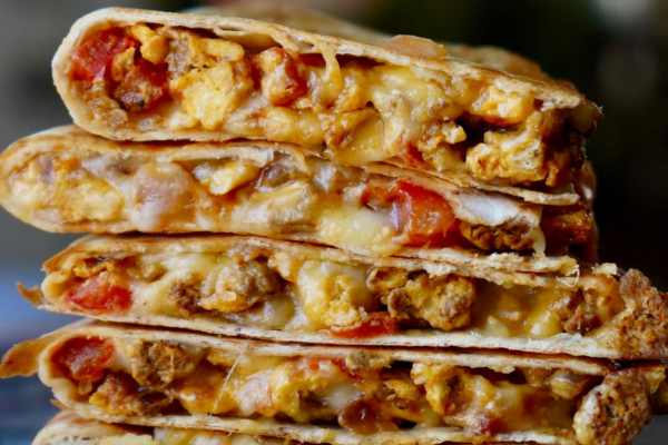 Chicken Chorizo Breakfast Quesadilla