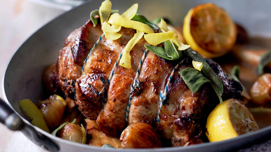 Citrus Braised Pork Roast with Mojo de Ajo