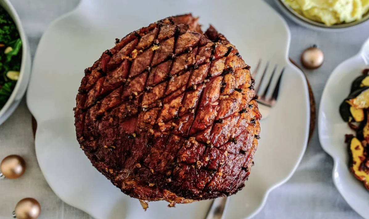 Ham with Maple Pomegranate Glaze
