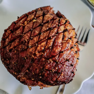 Ham with Maple Pomegranate Glaze