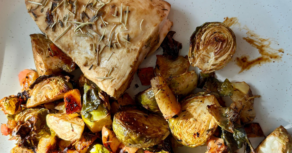 Balsamic Harvest Turkey Veggie Sheet Pan – Grass Roots Farmers