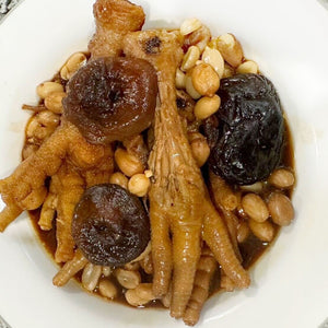 Braised Chicken Feet with Peanuts and Shiitake Mushrooms