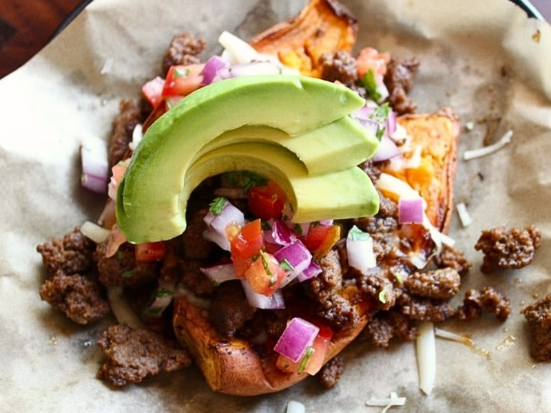 Protein-Packed Sweet Potato Boats