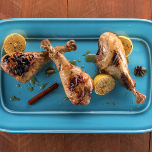 Grilled Ginger-Glazed Turkey Legs