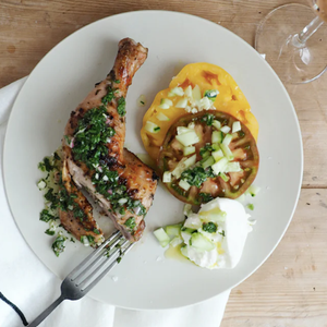 Grilled Chicken Chimichurri & Heirloom Tomato Salad