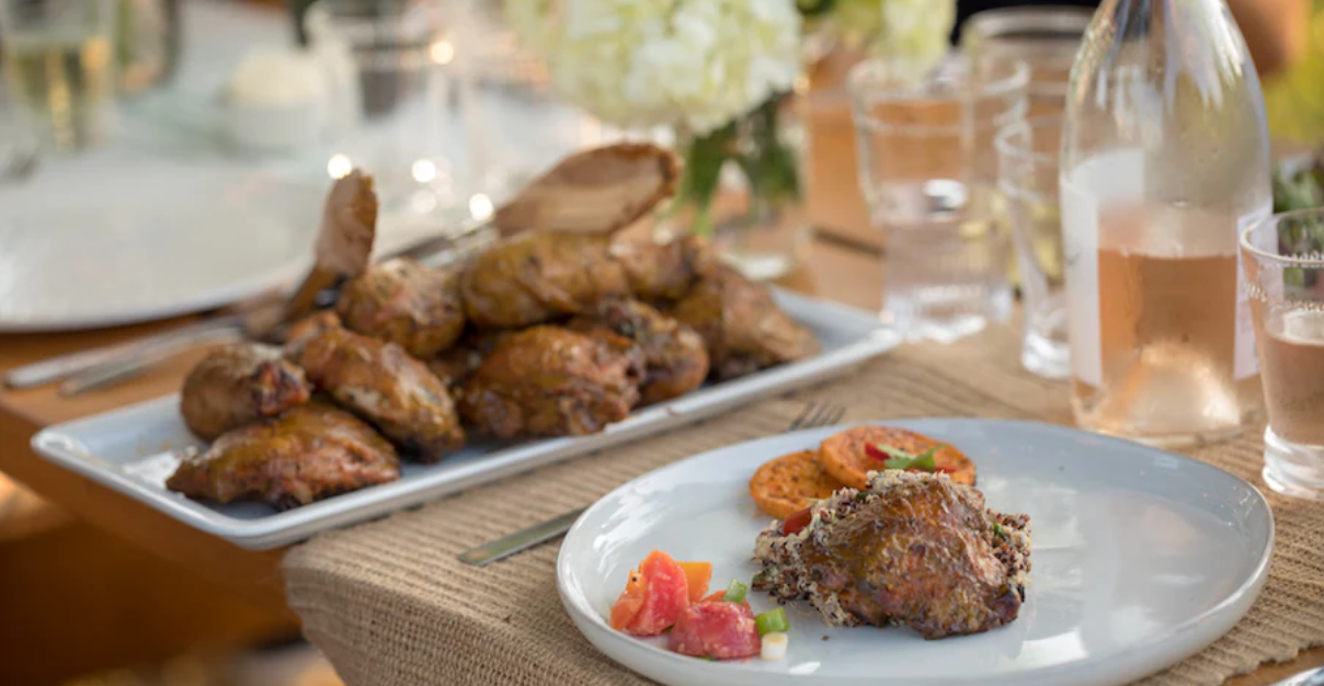 Sorghum-Mustard Chicken Thighs