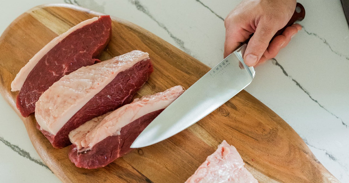 Full Tang Butcher Knife Butchery Tool Bone Ribs Steak Meat Slice
