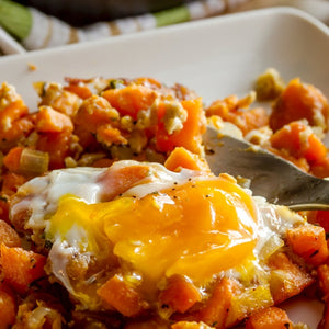 Chicken Chorizo and Sweet Potato Hash