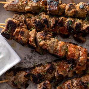 Shawarma Spiced Beef Kabobs