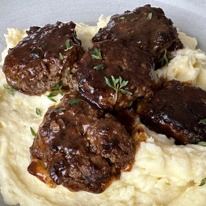 Beef Liver and Onion Meatballs