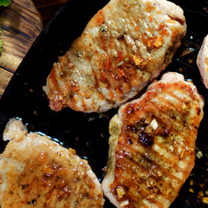 Maple-Dijon Glazed Pork Sirloin Chops