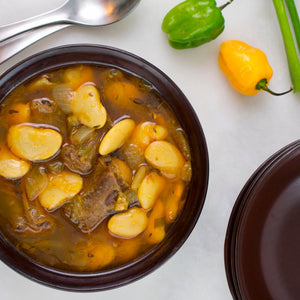 Oxtail Stew and Butter Beans