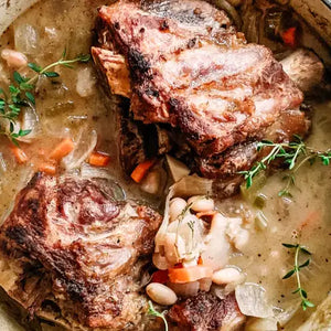 Braised Pork Shanks with White Beans