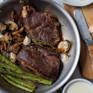 Pan Seared Sirloin with Soubise