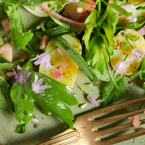 Mixed Spring Salad with Grilled Steak