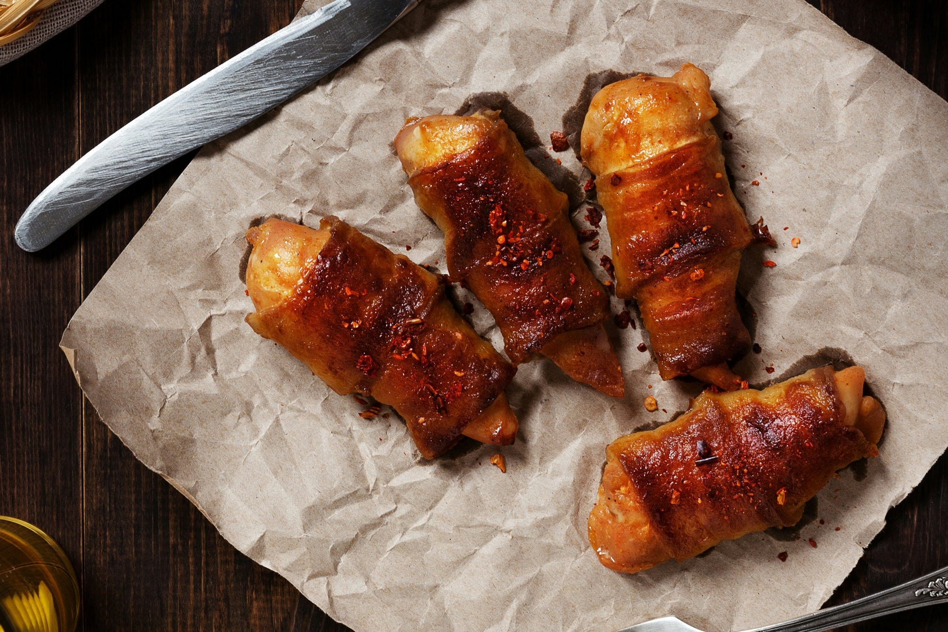 Peach and Bacon Turnovers