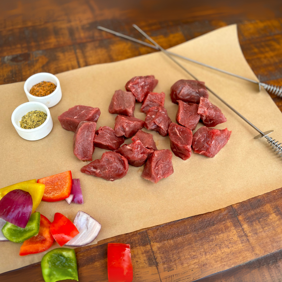 Grass-Fed Beef Kabob Meat