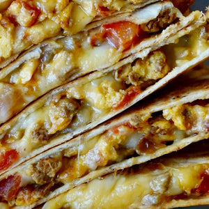 Chicken Chorizo Breakfast Quesadilla