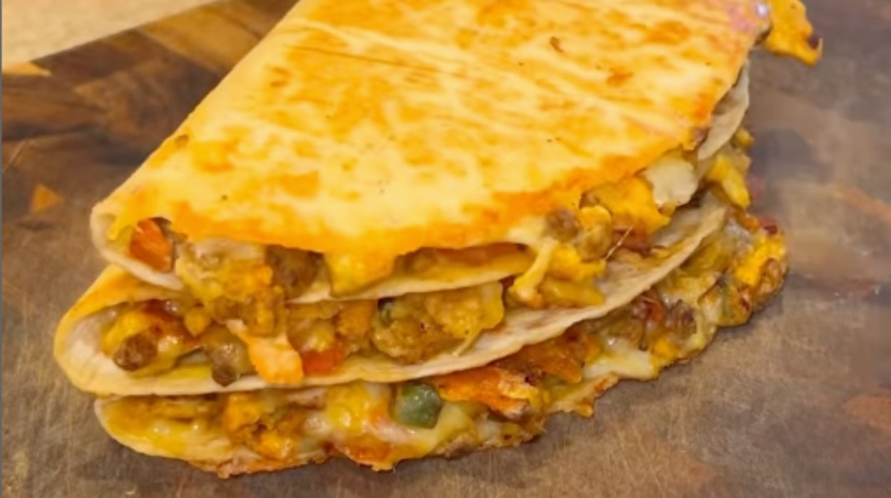 Chicken Chorizo Breakfast Quesadilla