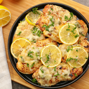 Easy Chicken Piccata with Angel Hair