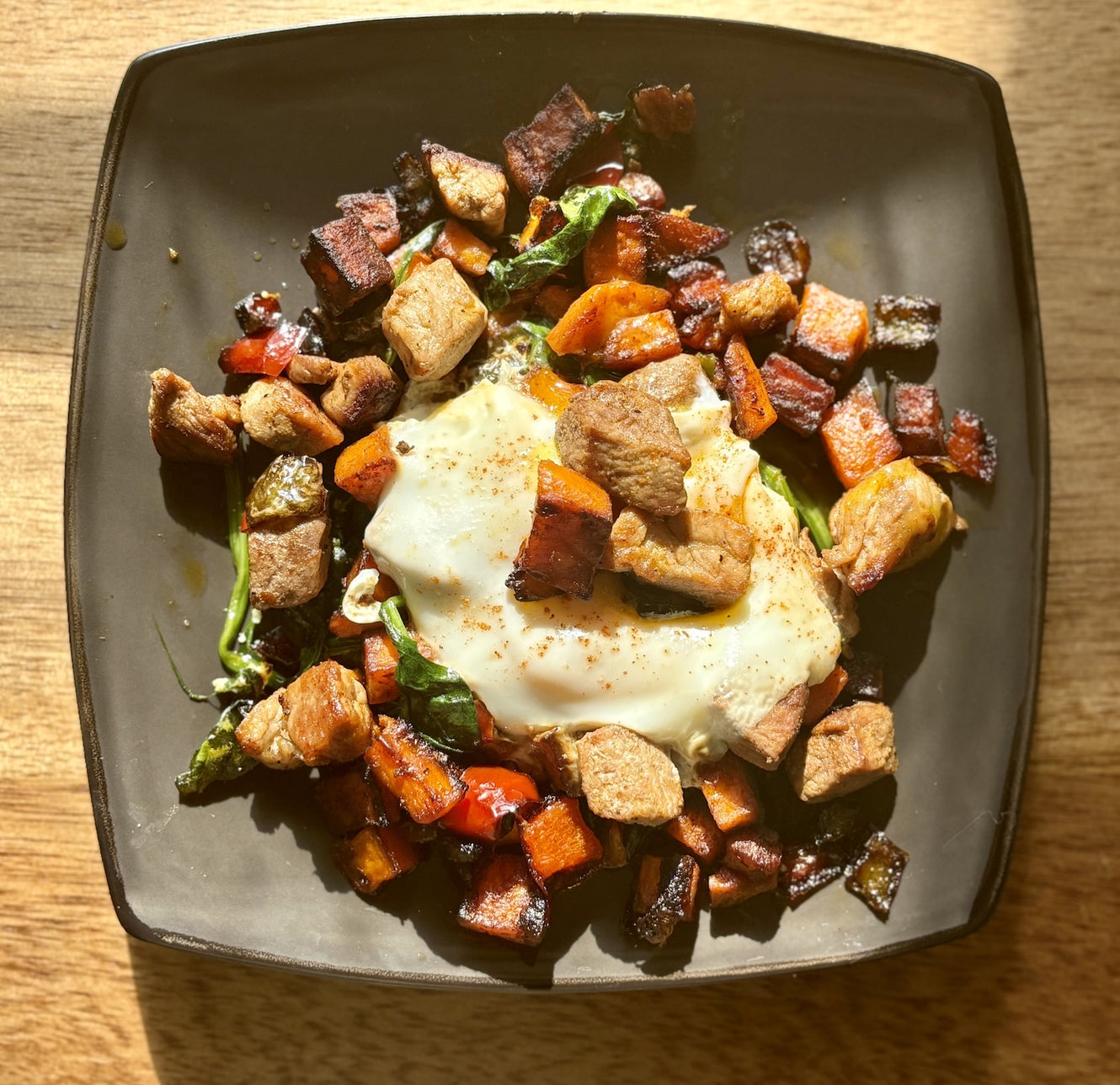 Pork and Veggie Breakfast Skillet