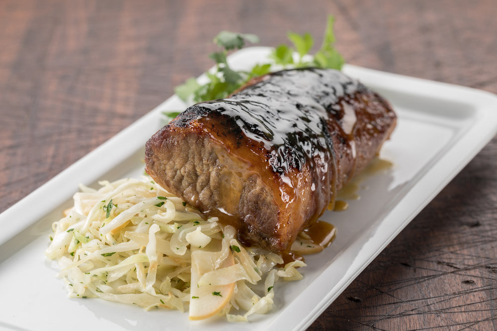 Maple-Mustard Glazed Pork Loin Roast – Grass Roots Farmers