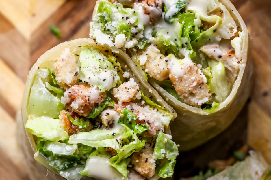 Easy Chicken Caesar Wraps (15-Minute Meal for Lunch or Dinner!)