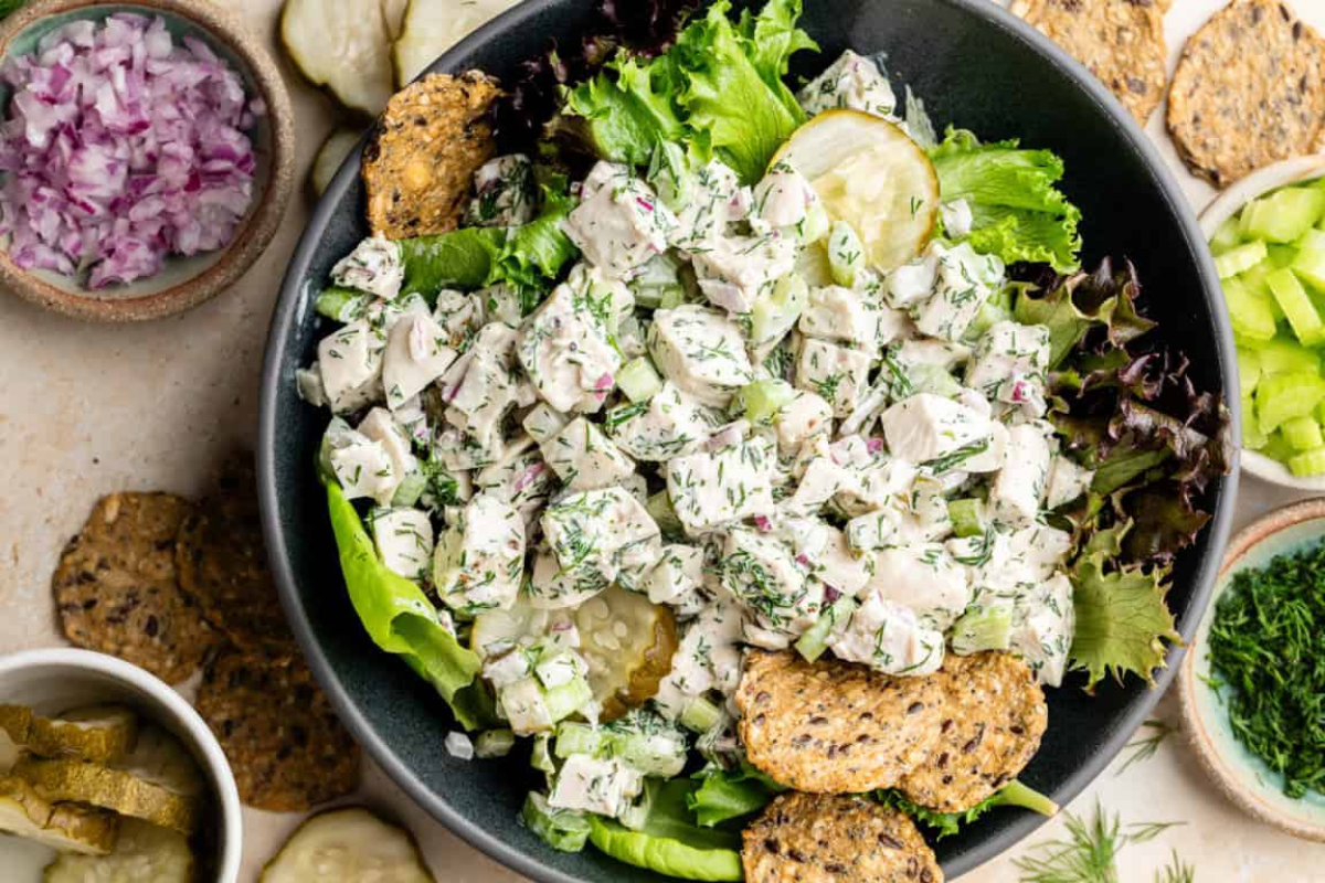 Dill Pickle Chicken Potato Salad
