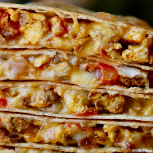 Chicken Chorizo Breakfast Quesadilla