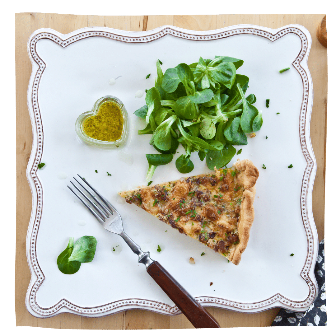 Lamb and Spinach Quiche