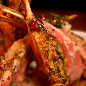 Herbed Lamb with Crimson Chimichurri