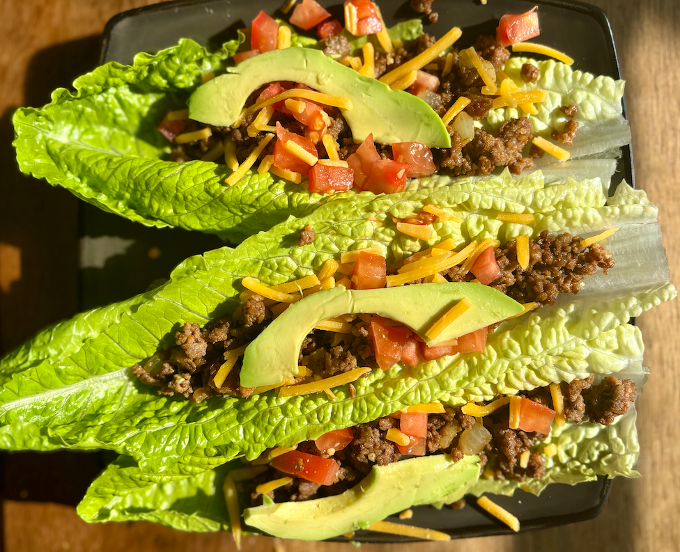 Lettuce Wraps with Ground Beef