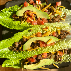 Lettuce Wraps with Ground Beef