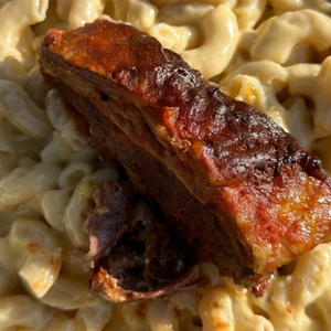 Birria Short Ribs over Mac and Cheese
