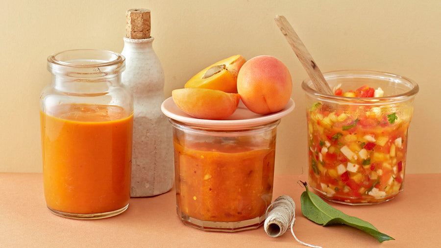 Peach BBQ Sauce, Apricot Chutney & Nectarine Salsa
