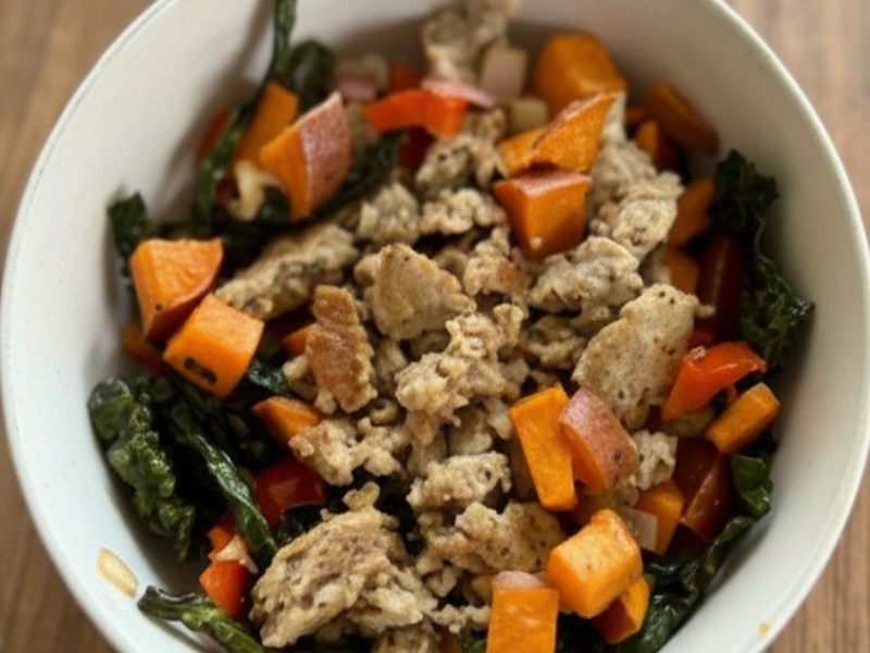 Sweet Potato & Sausage Breakfast Hash