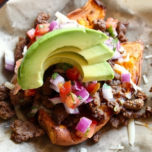 Protein-Packed Sweet Potato Boats