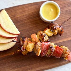 Honey Apple Dijon Chicken Kabobs