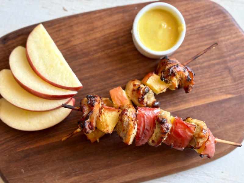 Honey Apple Dijon Chicken Kabobs