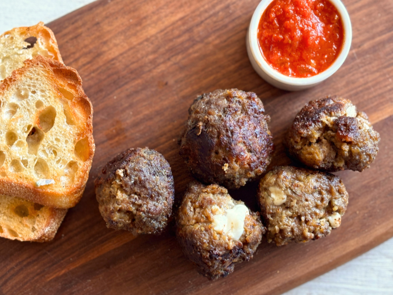 Mozzarella Meatball Bites