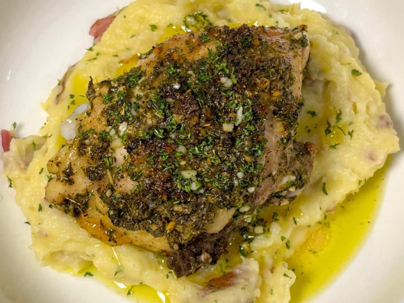 Lemon Herb Marinated Chicken Thighs