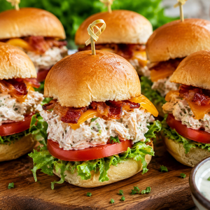 Garden Bacon Ranch Chicken Sliders