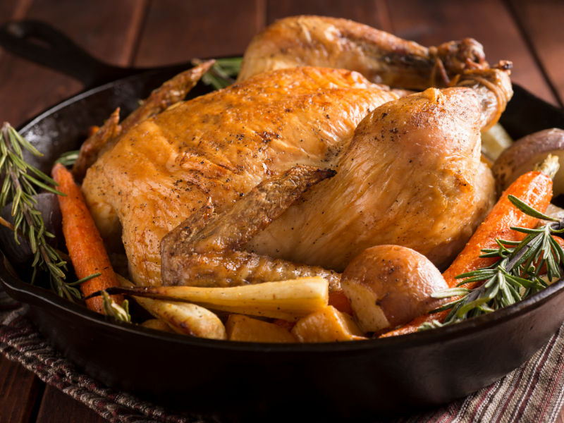 Dry-Brined Roast Chicken