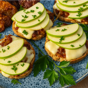 Apple Turkey Burgers with Brie