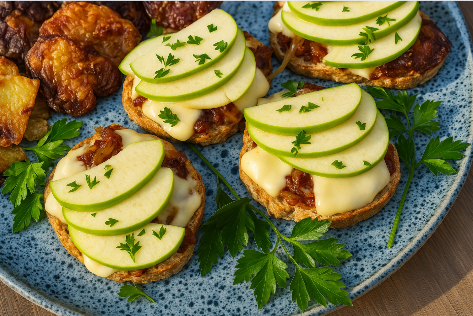 Apple Turkey Burgers with Brie