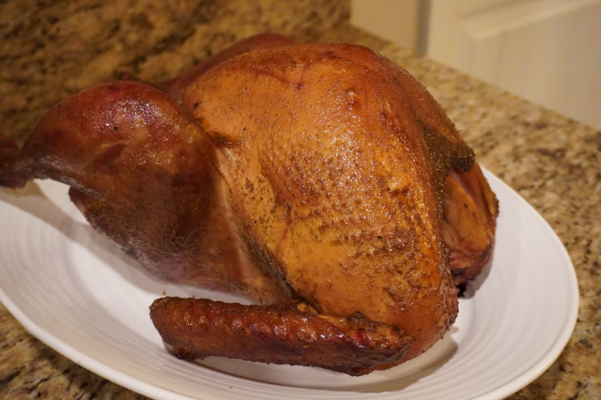 Maple Bourbon Smoked Turkey