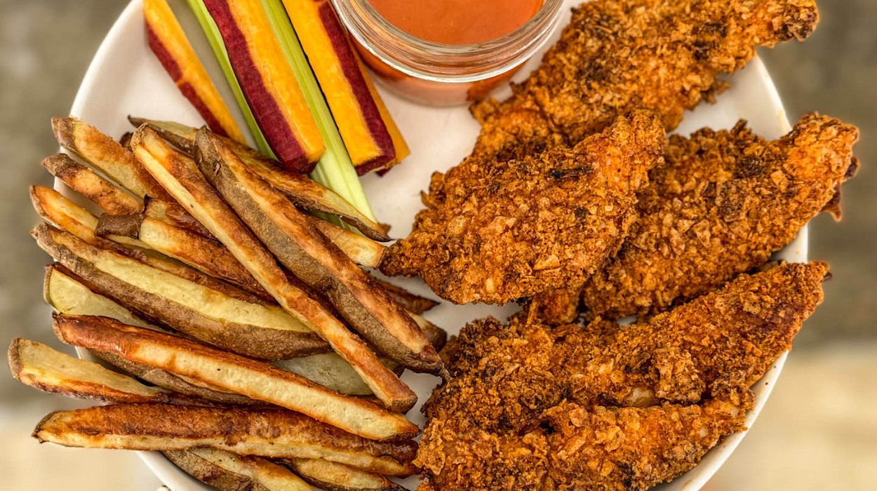 Crispy Baked Fajita Chicken Tenders