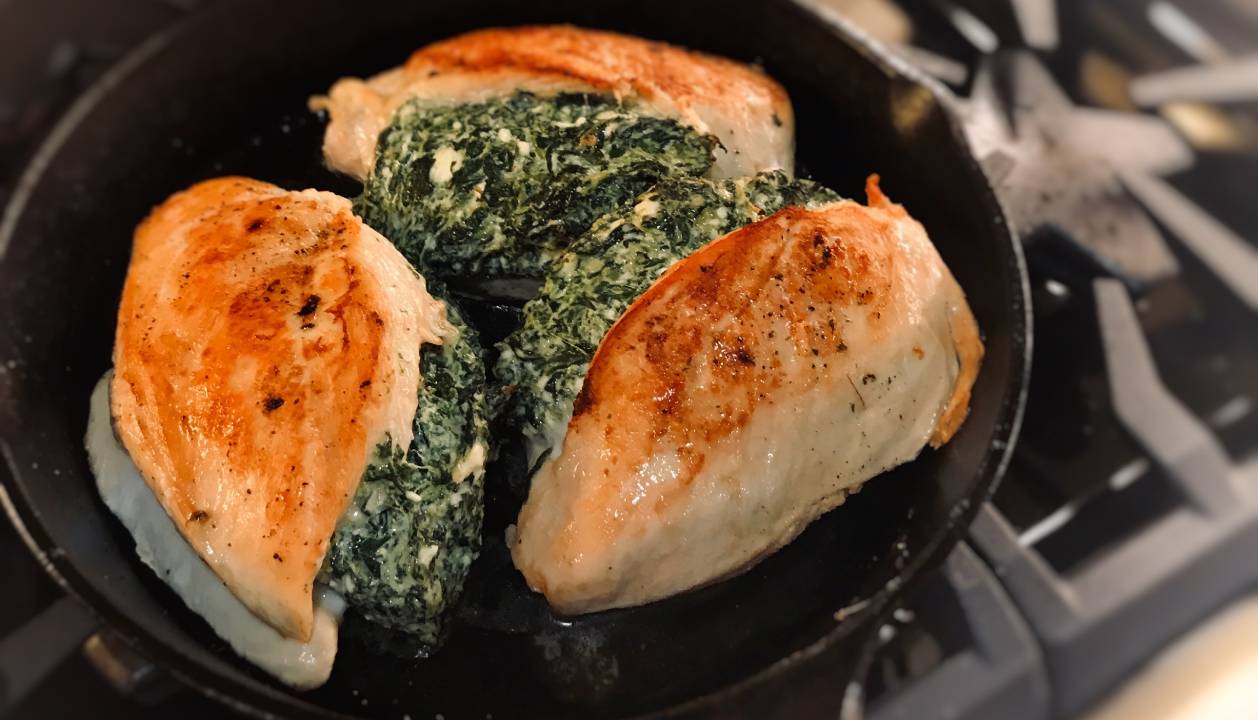 Spinach Stuffed Chicken Breasts