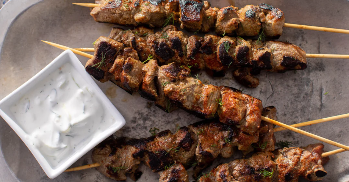 Shawarma Spiced Beef Kabobs